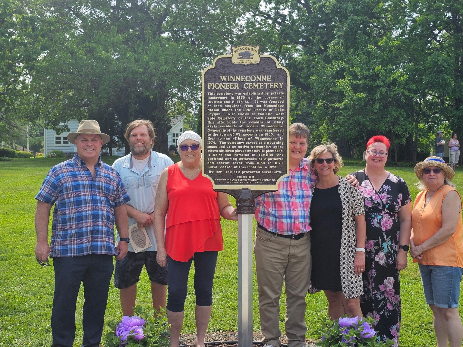 Historic Preservation Committee by Pioneer Park Sign